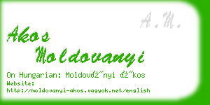 akos moldovanyi business card